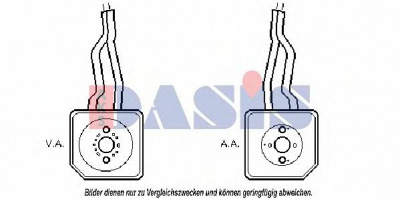 AKS DASIS 046007n -  масляный радиатор, двигательное масло